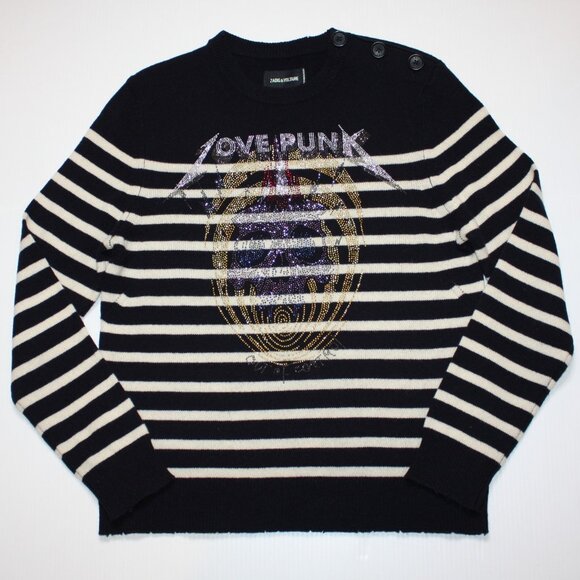 Zadig & Voltaire Women's Jeremia MW Punk Sweater in size Small NWOT MSRP $298 - Picture 7 of 14